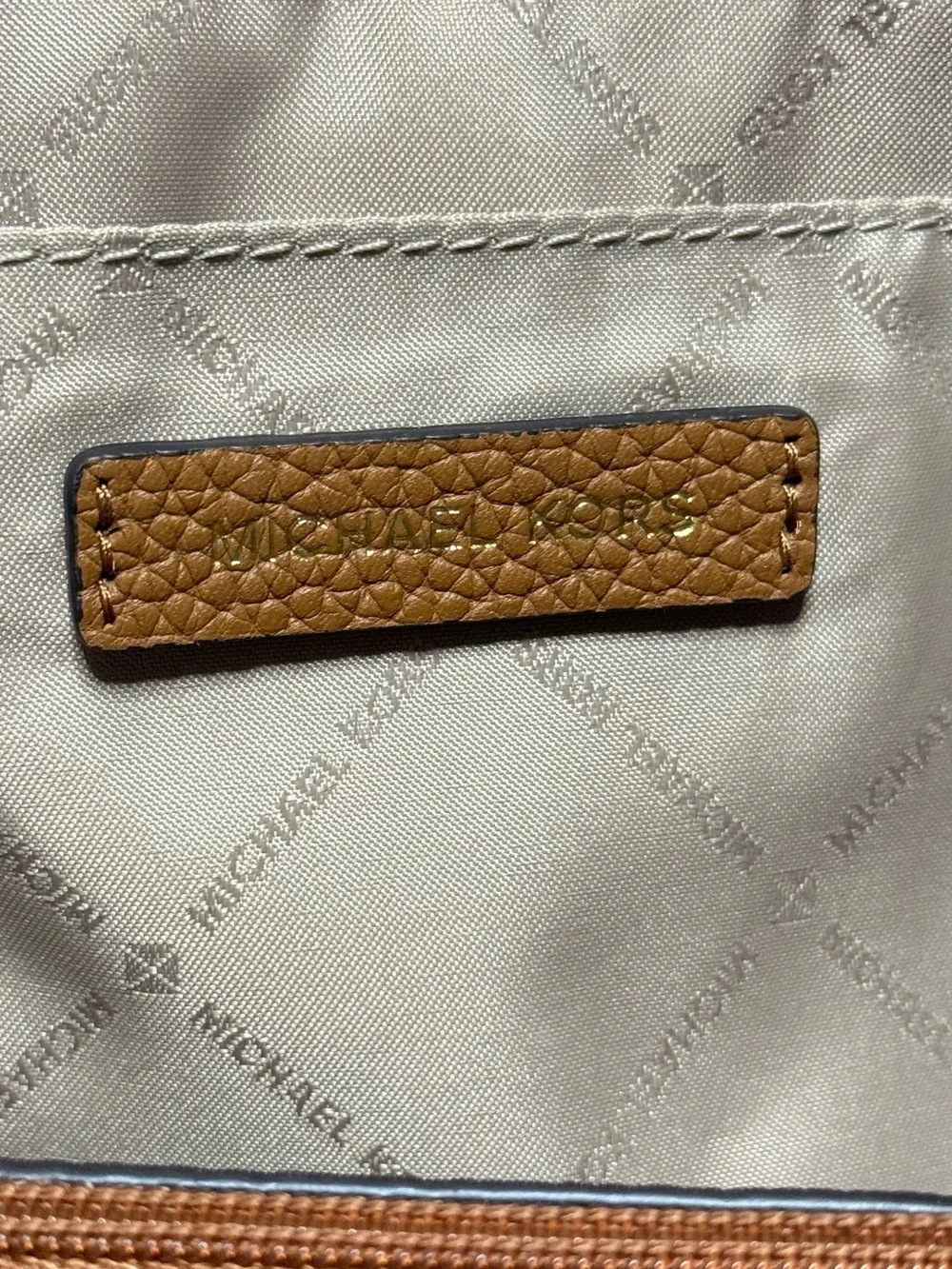 Michael Kors Signature Logo Satchel Crossbody